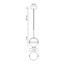 Alora PD301001 Globo 1-lt 7" LED Pendant