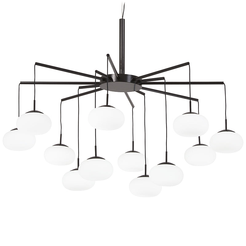 P8238 George's Web 12-lt LED Chandelier/ Semi Flush
