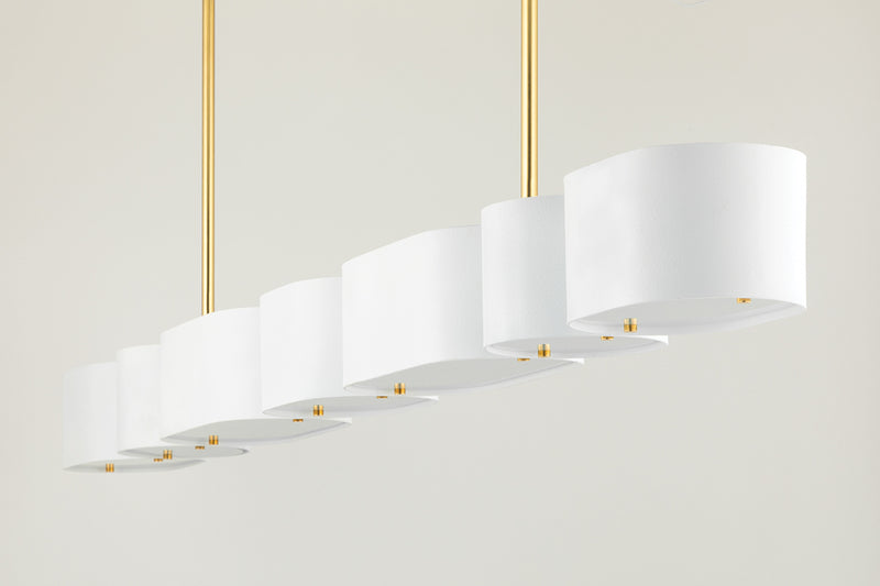 Corbett 393-54 Opal 7-lt 54" Linear Chandelier