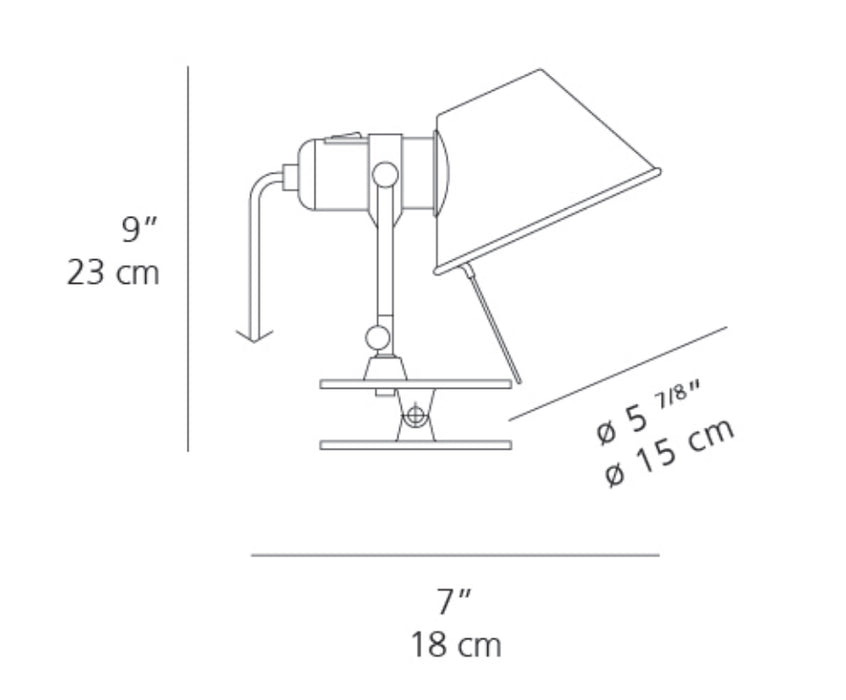 Artemide Tolomeo Clip Spot Wall/Ceiling Light