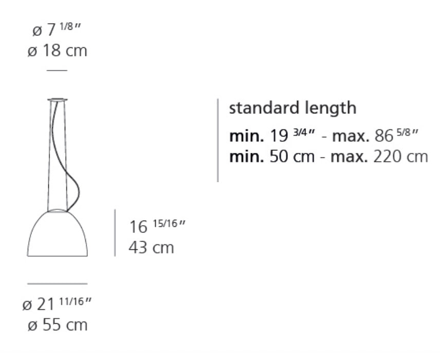 Artemide Nur LED Suspension Light