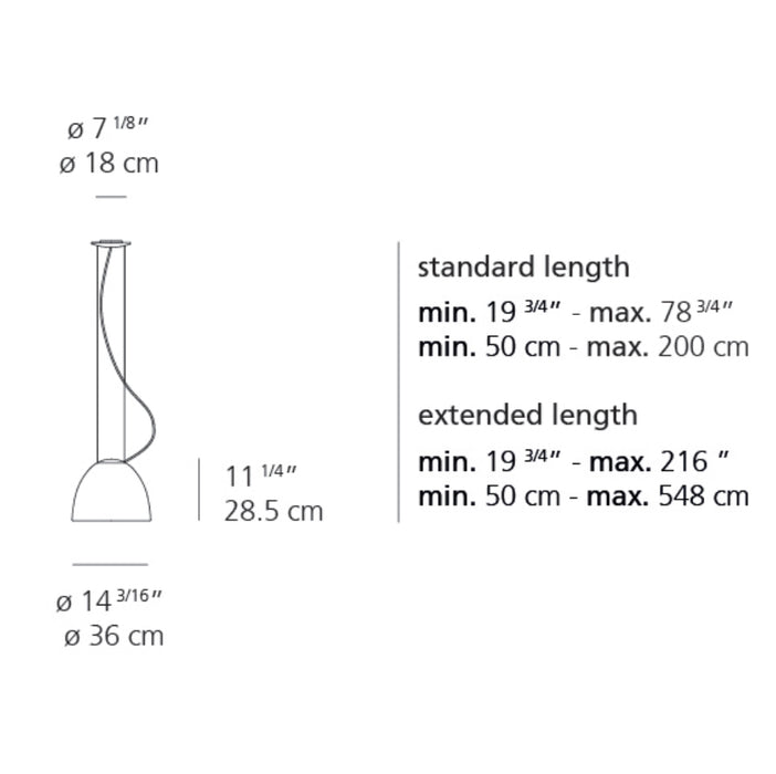 Artemide Nur Mini LED Suspension