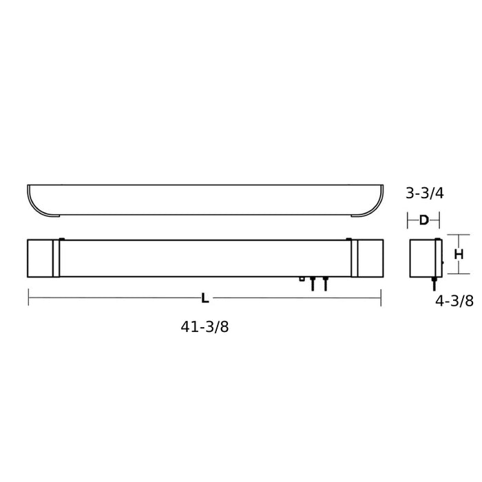 AFX ALNB40 Allen 41" LED Overbed Wall Light