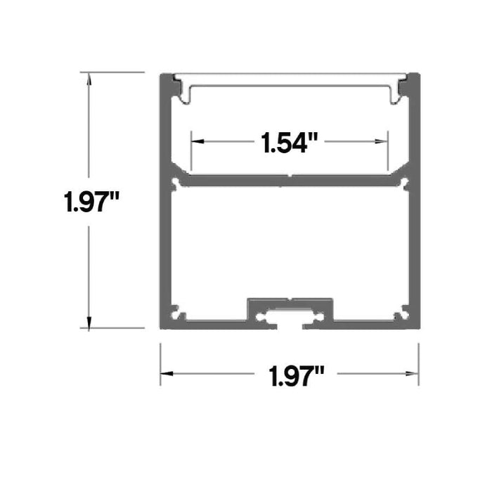 Core ALP200 98" LED Surface/Suspension Mount Profile