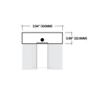 Core ALP2100TL-EC End Cap for Trimless Profile