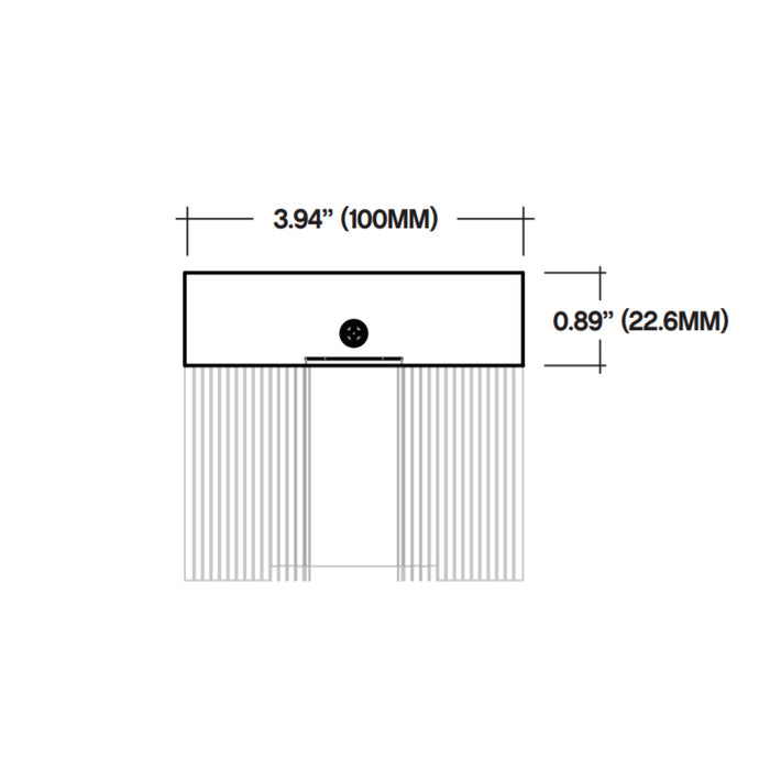 Core ALP2100TL-EC End Cap for Trimless Profile