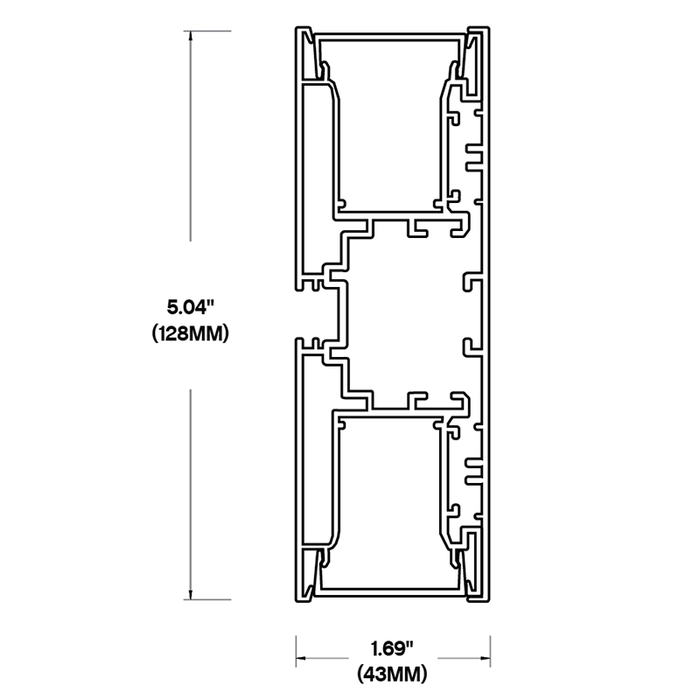 Core ALP700 Wall Mount LED Profile - 49 Inches