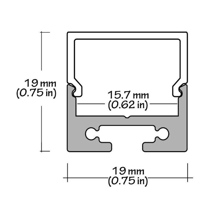 Core ALP80 49" Surface/Suspension Mount LED Profile