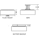 AFX ANF12 Anton 13" LED Flush Mount