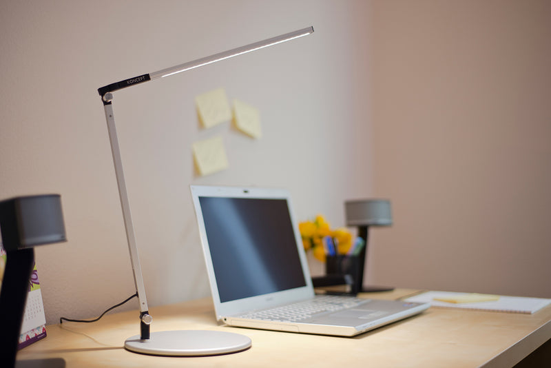 Koncept AR1100 Z-Bar Solo Mini LED Desk Lamp with Desk Base