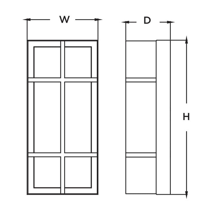 AFX AUW612 Avenue 12" LED Outdoor Sconce