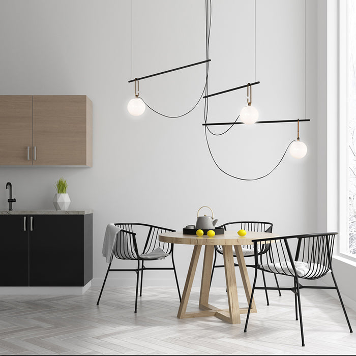 Artemide NH S3 3-lt 46" LED Suspension Light