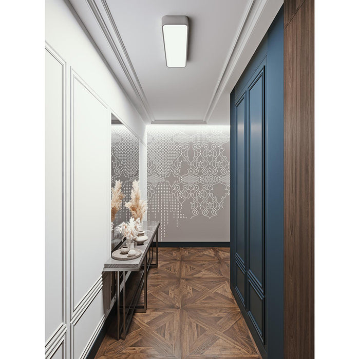 AFX BAYL2408LAJUD BAYF Series Bailey 1-lt 24" LED Flush Mount, CCT Selectable