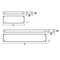 AFX BAYL4608LAJUD BAYF Series Bailey 1-lt 46" LED Flush Mount, CCT Selectable