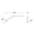 Modern Forms BL-20922 Beam 1-lt 22" LED Task Light