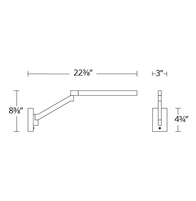 Modern Forms BL-20922 Beam 1-lt 22" LED Task Light