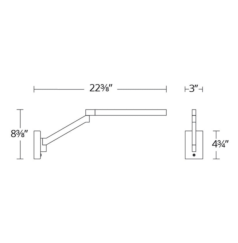 Modern Forms BL-20922 Beam 1-lt 22" LED Task Light