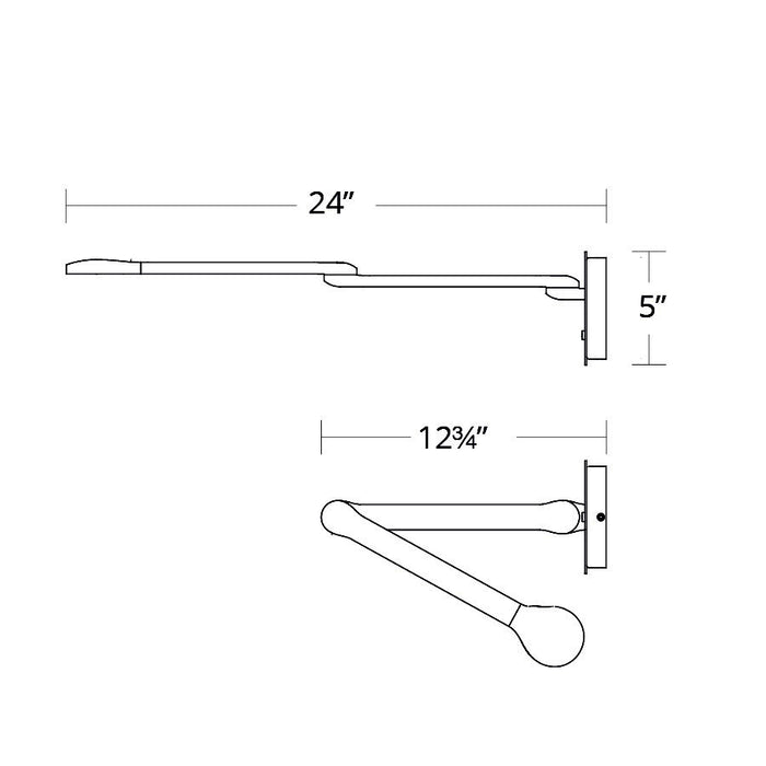 Modern Forms BL-21924 Reflex 1-lt 24" LED Task Light