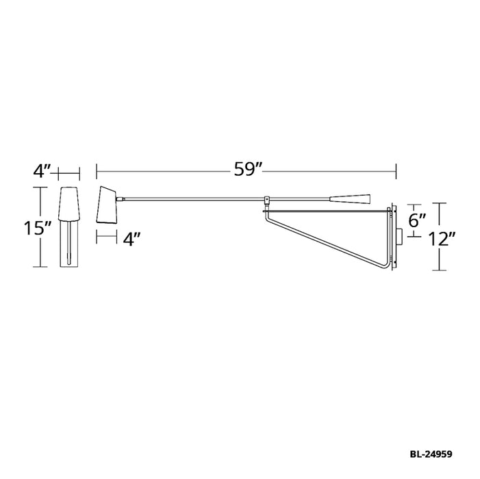 Modern Forms BL-24959 Stylus 1-lt 59" LED Task Light