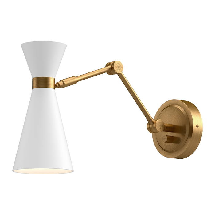Alora Mood WV574524 Blake 1-lt 12" Tall Swingarm Wall Light