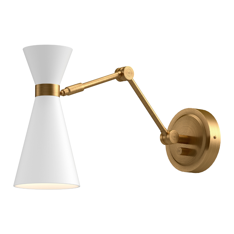 Alora Mood WV574524 Blake 1-lt 12" Tall Swingarm Wall Light