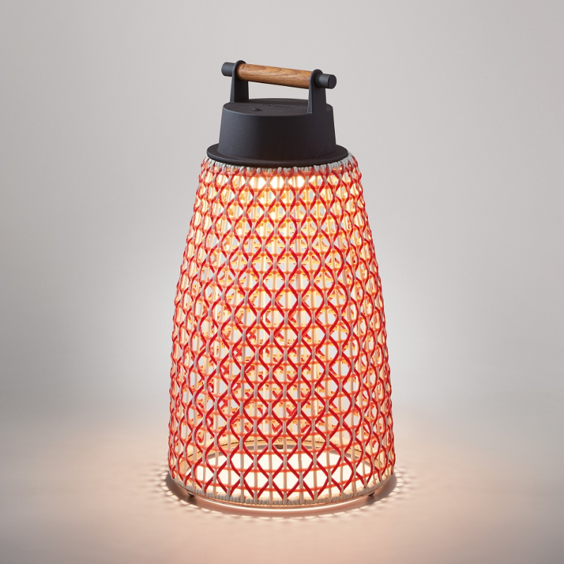 Bover Nans Portable M/49/R 1-lt 19" Tall LED Outdoor Table Lamp