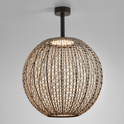 Bover Nans Sphere PF/60 1-lt 24" LED Outdoor Semi Flush, 0-10V