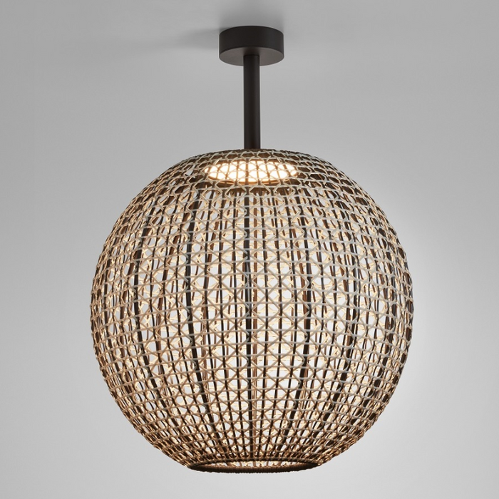 Bover Nans Sphere PF/60 1-lt 24" LED Outdoor Semi Flush, 0-10V