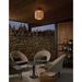 Bover Nans PF/31 1-lt 12" LED Outdoor Semi Flush, 0-10V