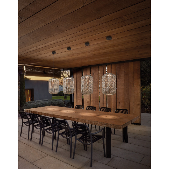 Bover Nans S/31.2 1-lt 12" LED Outdoor Pendant, TRIAC