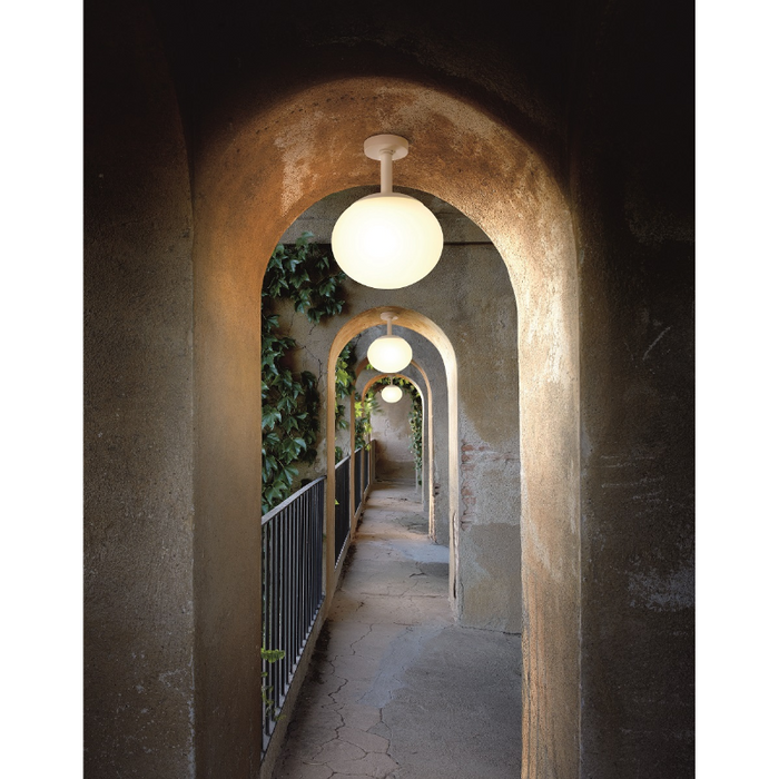 Bover Elipse PF/50 2-lt 20" LED Outdoor Semi-Flushmount