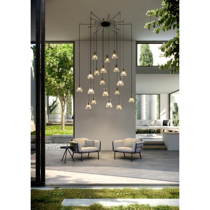 Bover Domita S/20/19L 19-lt 77" LED Pendant