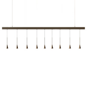 Bover Skybell Linear S/9L/23 9-lt 92" LED Pendant, Up and Down Light