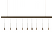 Bover Skybell Linear S/9L/23 9-lt 92" LED Pendant, Up and Down Light
