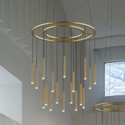 Bover Candle 18-lt 40" LED Chandelier