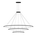 Bover Circular S/3L 3-lt 119" LED Pendant, Outward Light - Black
