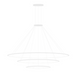 Bover Circular S/3L 3-lt 119" LED Pendant, Outward Light - White