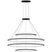 Bover Circular S/4L 4-lt 82" LED Pendant, Outward Light - Black