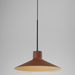 Bover Platet S/20 1-lt 8" LED Pendant, 0-10V-Terracotta