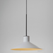 Bover Platet S/20 1-lt 8" LED Pendant, 0-10V-Light Grey