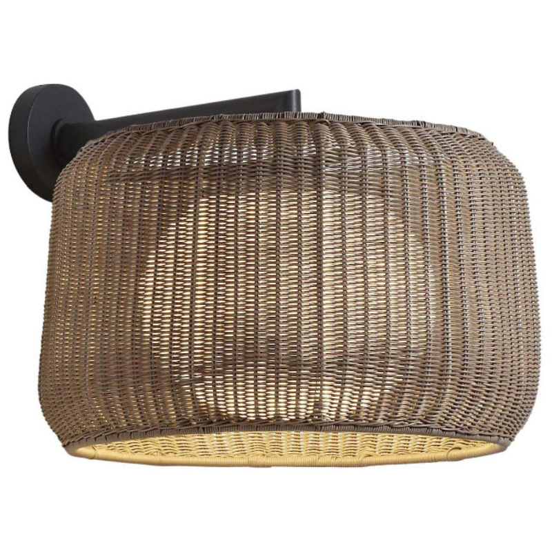 Bover Fora A 1-lt 20" LED Outdoor Wall Sconce, TRIAC Dimming-Natural White/Light Beige