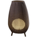 Bover Amphora 01  LED Outdoor Floor Lamp, TRIAC-Brown/Rattan Brown