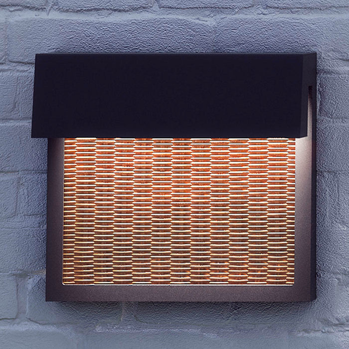 Bover Sisal A/01 1-lt 13" LED Outdoor Wall Sconce with Fiber