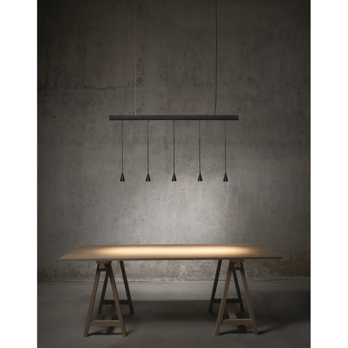 Bover Skybell Linear S/5L/22 5-lt 51" LED Pendant, Up and Down Light