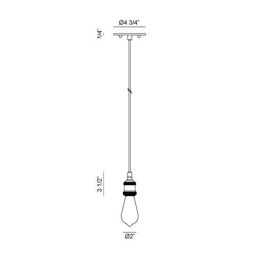 Matteo C46100 Bulstrode's Workshop 1-lt 2" Pendant