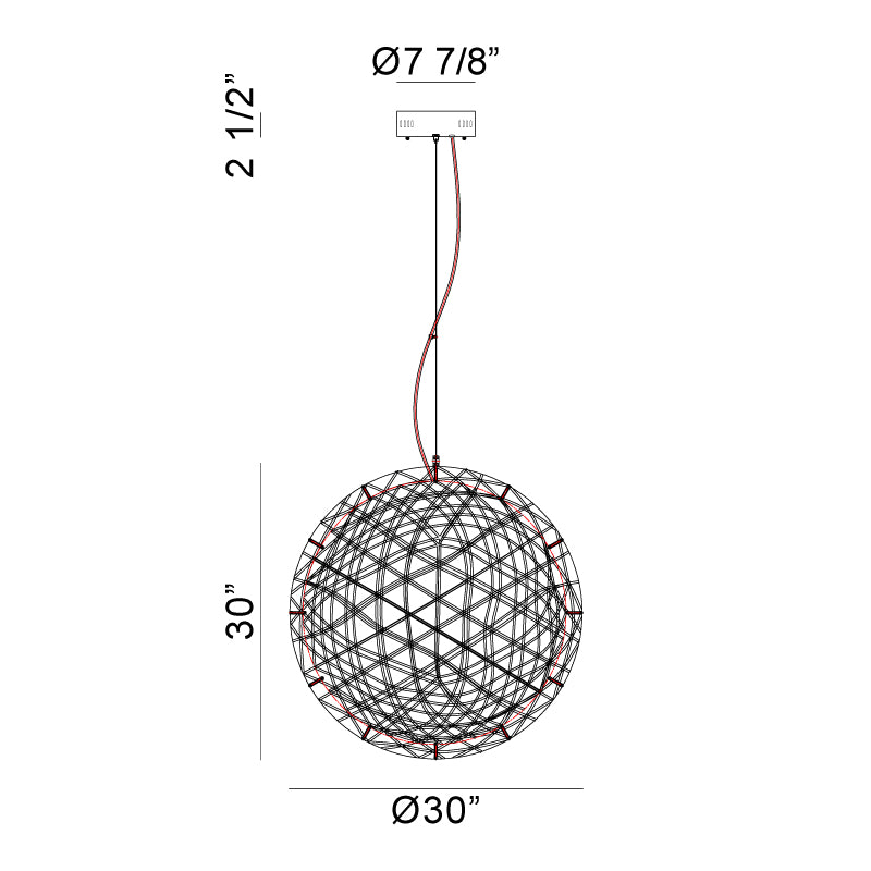 Matteo C48630 Manhattan 162-lt 30" LED Chandelier