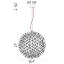 Matteo C48637 Manhattan 162-lt 37" LED Chandelier