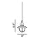 Matteo C54113 Clarkson Series 1-lt 8" Pendant