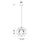 Matteo C54603 Geometry Series 3-lt 14" Pendant