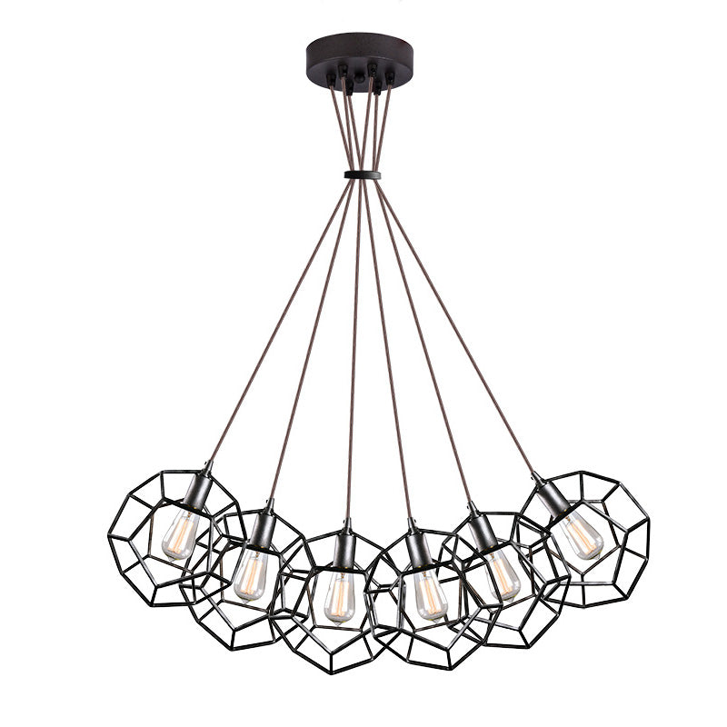 Matteo C54636 Geometry Series 6-lt 25" Pendant